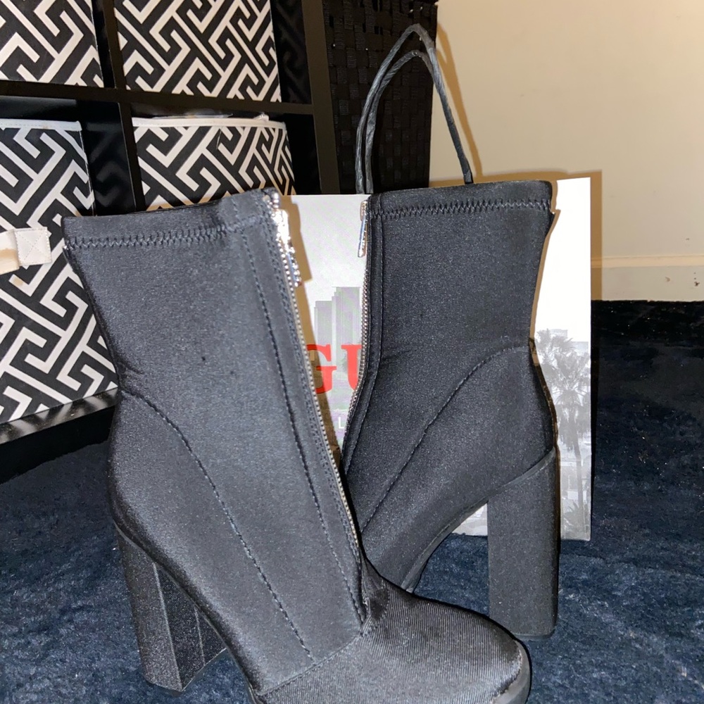 Guess Black Heeled Boots for Women